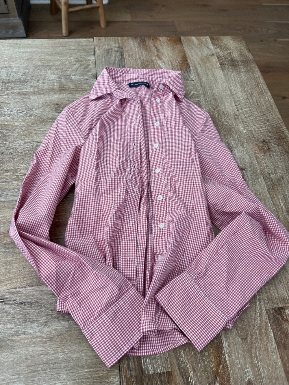 Brandy Melville Red Checkered Shirt